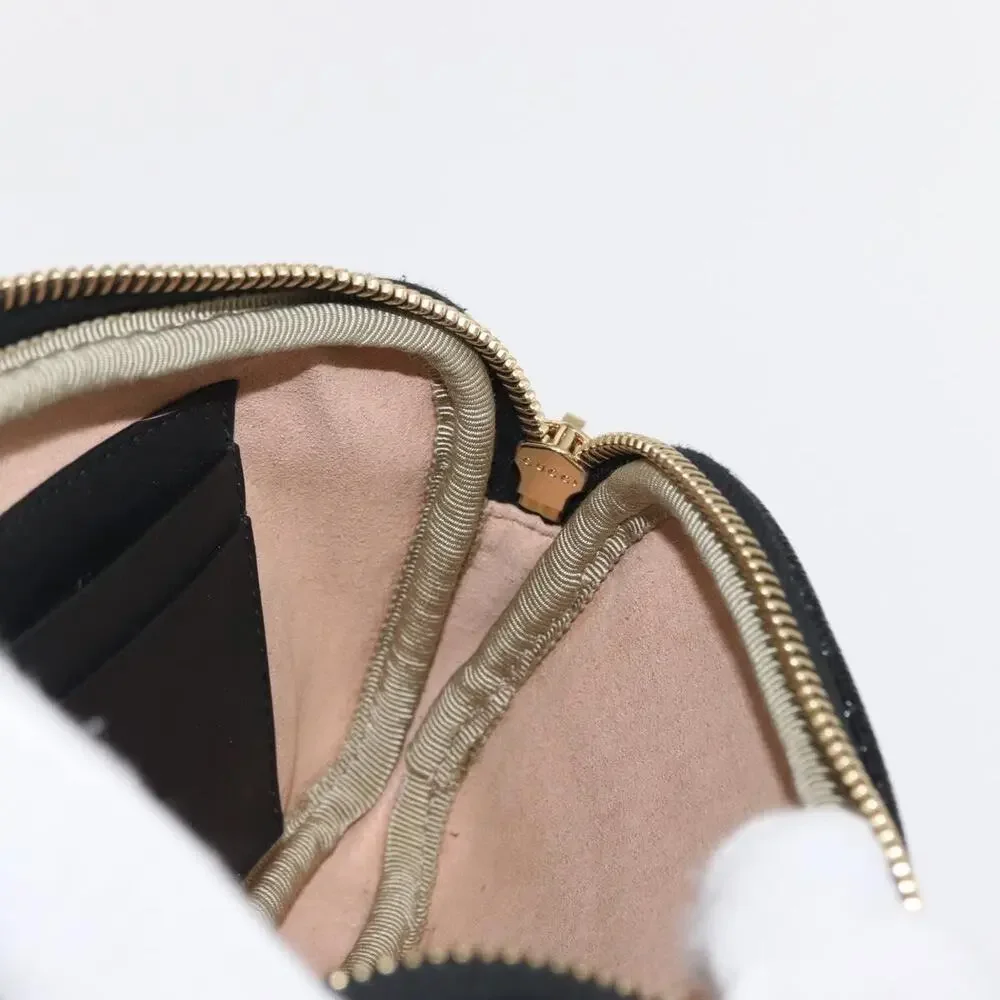 Gucci Suede Web Enamel Waist Bag Navy